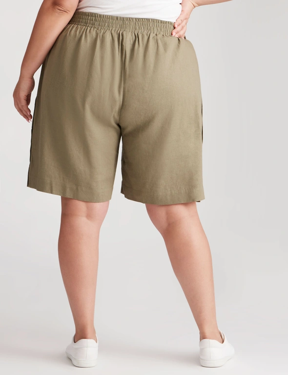 Beme Linen Button Side Shorts, hi-res image number null