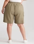Beme Linen Button Side Shorts, hi-res