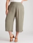 Beme Crop Length Woven Shirred Waist Pants, hi-res