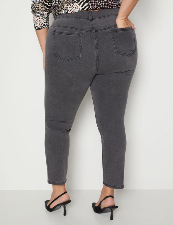 Beme Full Length Exposed Button Skinny Jeans, hi-res image number null