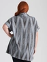 Beme Short Sleeve Knitwear Cowl Neck Wrap Front, hi-res