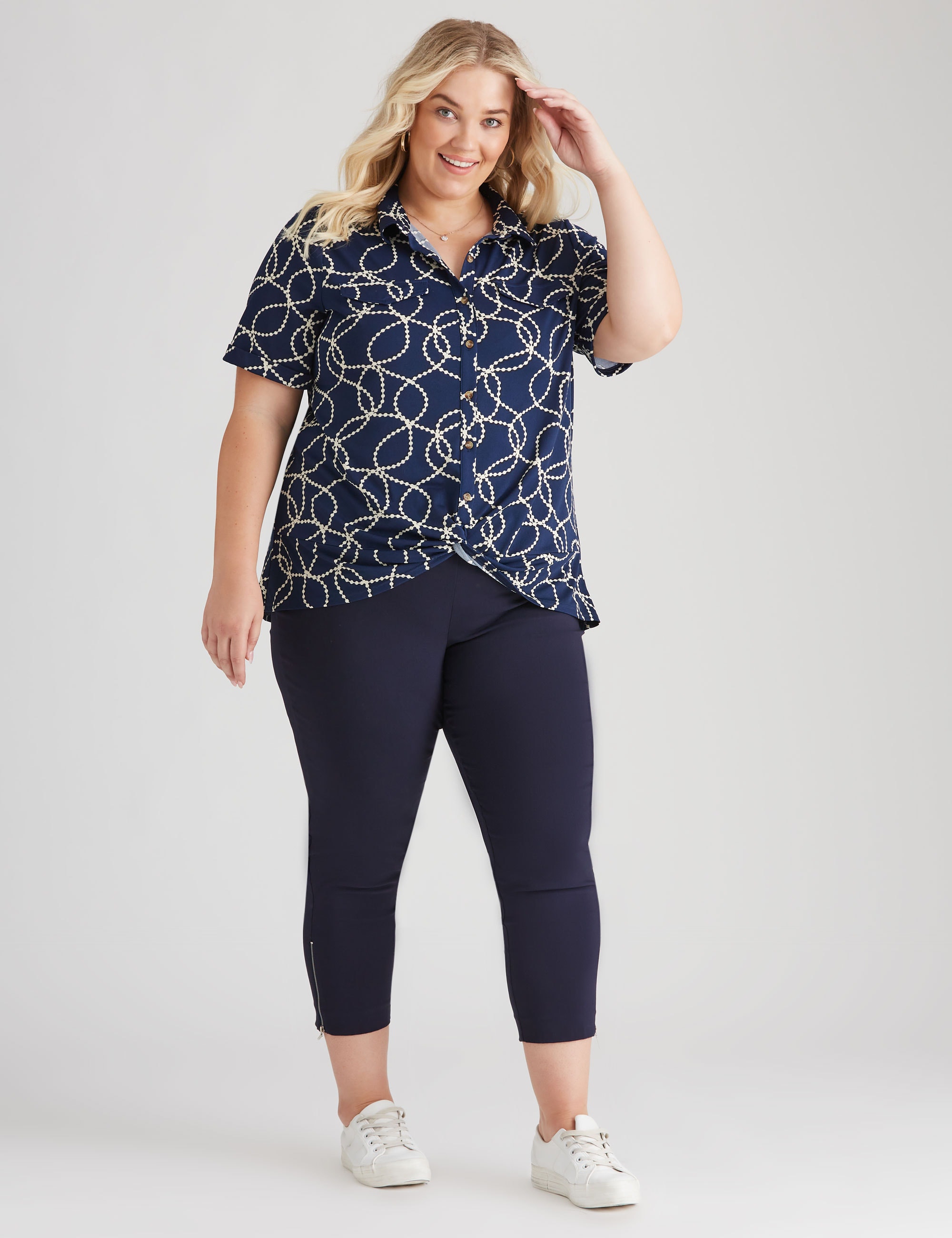 Plus Sizes High Low Hem Tops