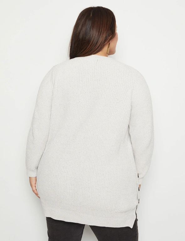 Beme Long Sleeve Button ChenIlle Long Jumper, hi-res image number null