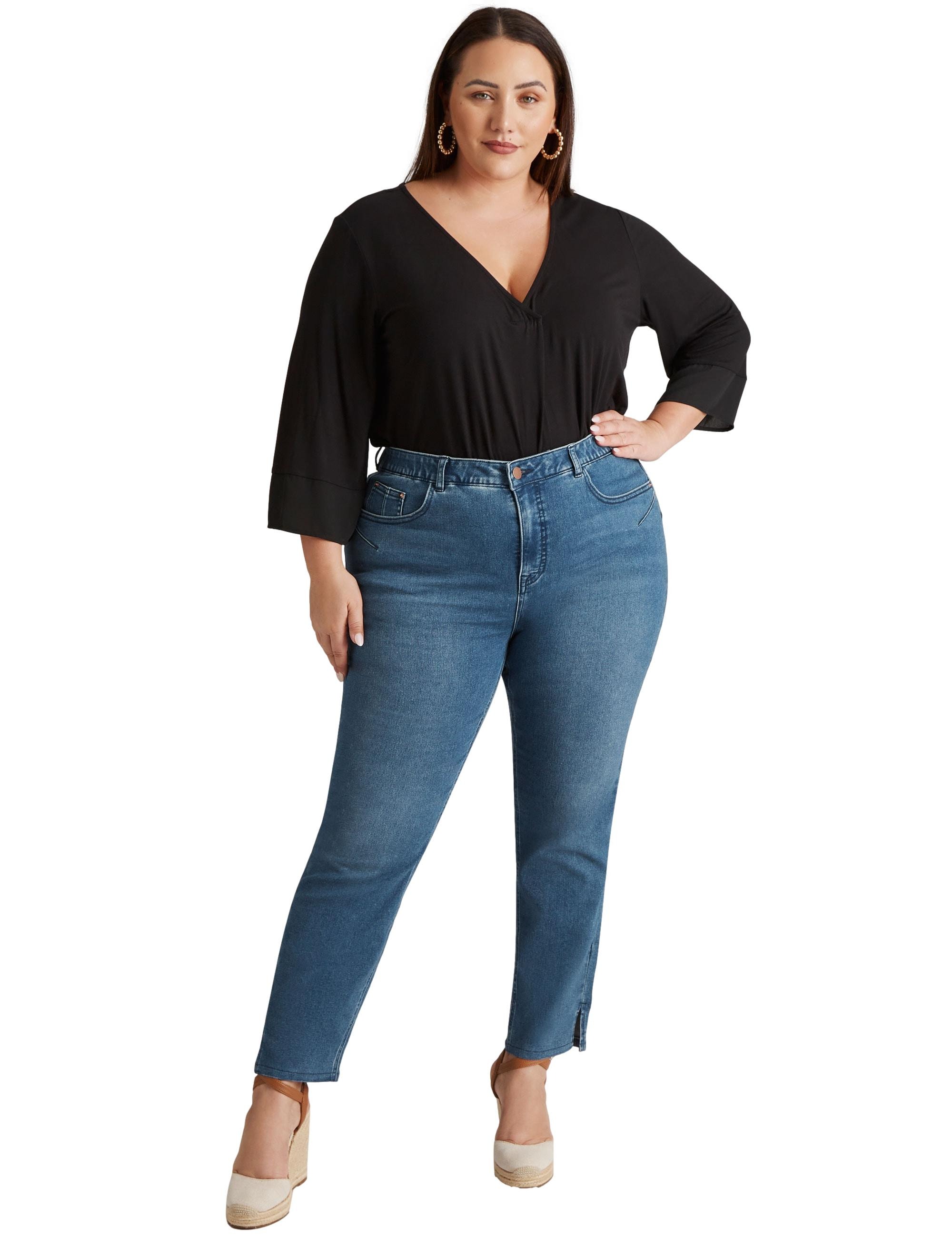 Plus size sale work jeans