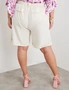 Beme Button Front Elastic Waist Shorts, hi-res