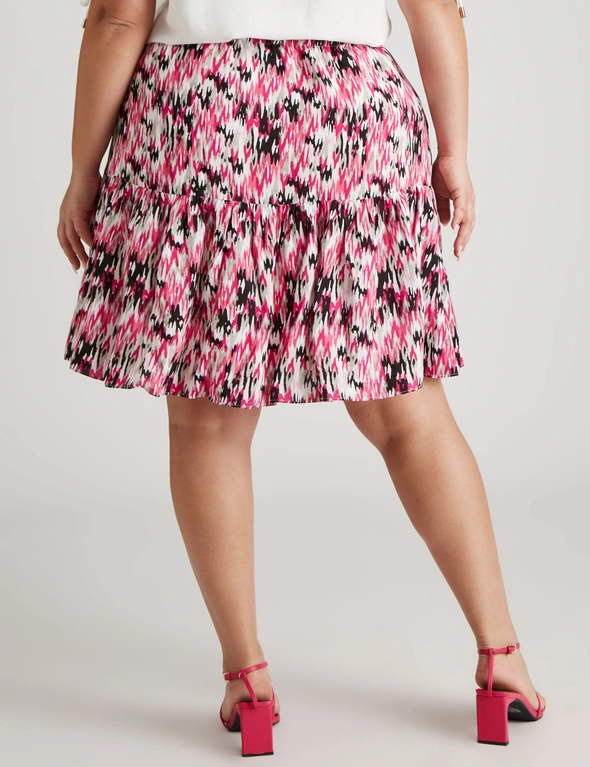 Beme Mid Thigh Tiered Woven Skirt, hi-res image number null