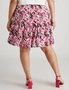 Beme Mid Thigh Tiered Woven Skirt, hi-res