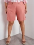 Beme Elastic Waist Linen Shorts, hi-res