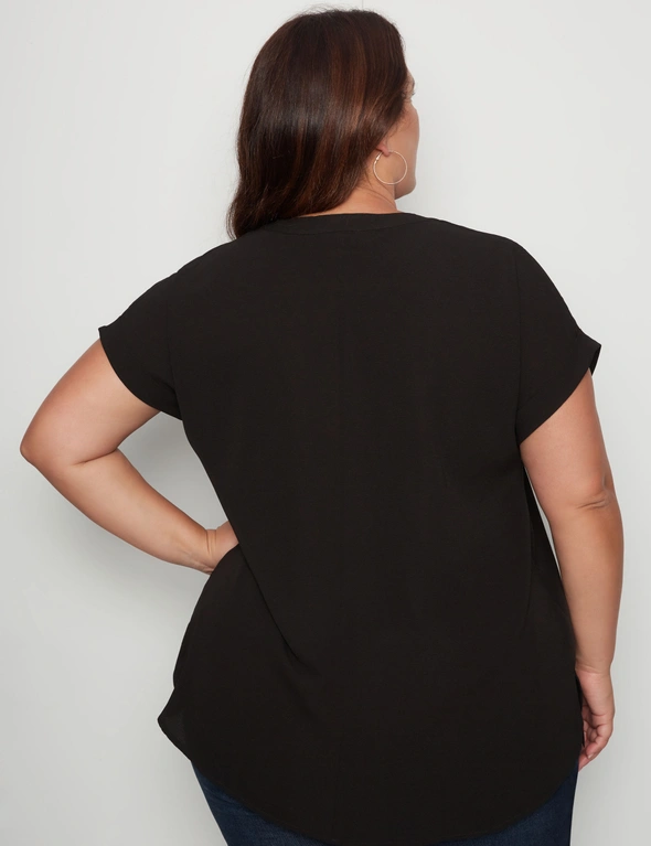 Beme Extended Sleeve Zip Front Top, hi-res image number null