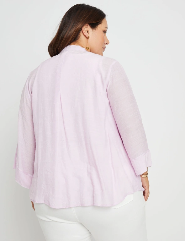 Beme Pleated 3/4 Sleeve Cover up, hi-res image number null
