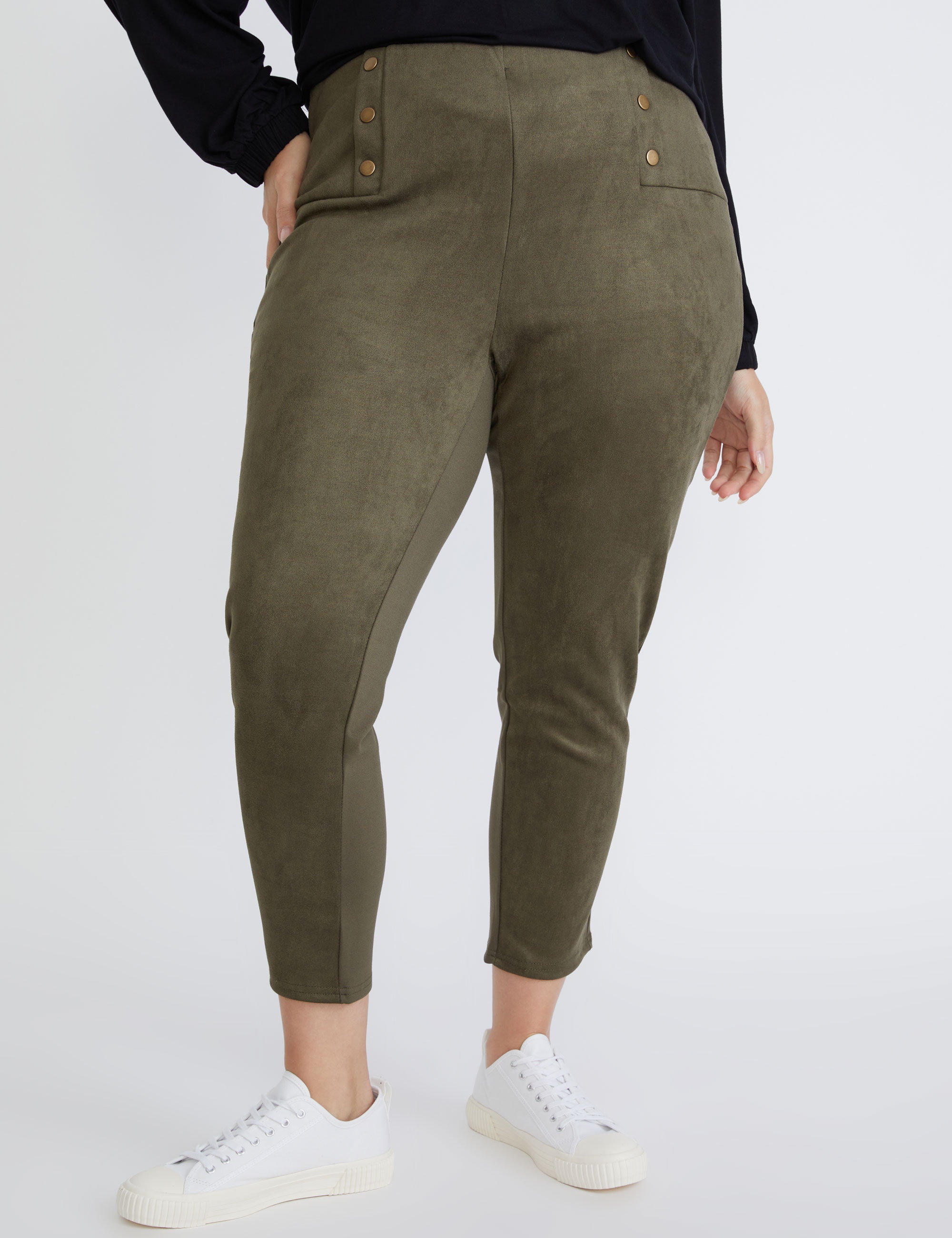 BeMe - Plus Size - Womens Jeans - Brown Jeggings - Leggings - Casual  Fashion