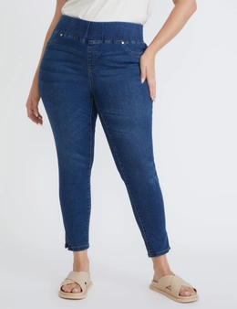 Beme Double Button Regular Length Slim Jean