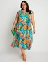 Beme Flutter V Neck Linen Maxi Dress, hi-res