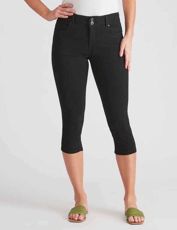 Crossroads Slim & Shape Straight Cropped Jean, hi-res image number null