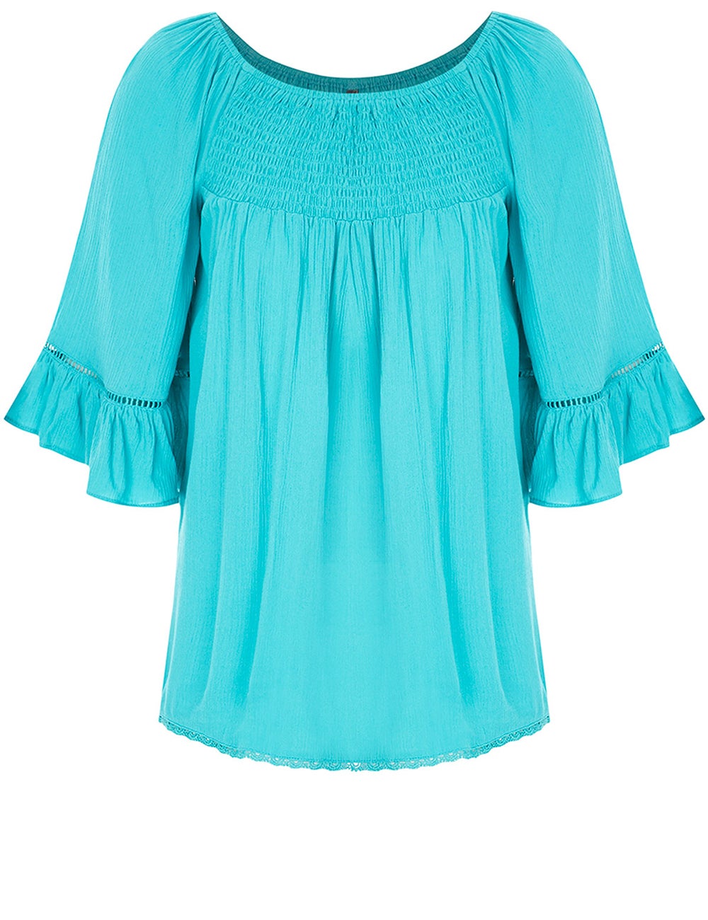 Crossroads Ruffle Shirred Top | W Lane