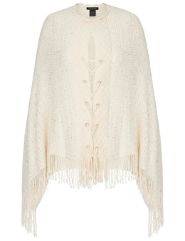 Crossroads Sequin Knit Poncho