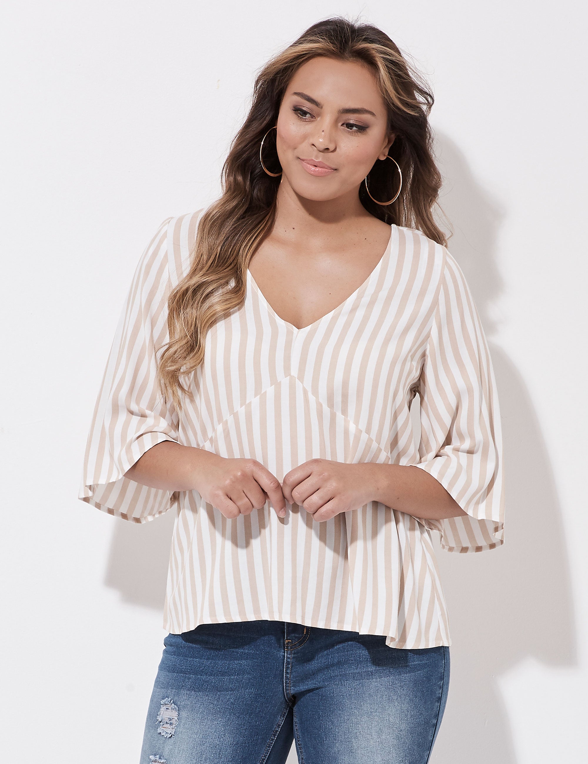 Crossroads Empire Flare Sleeve Top | Crossroads