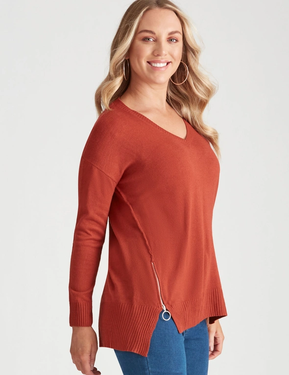 Crossroads Double Zipped Knitwear, hi-res image number null