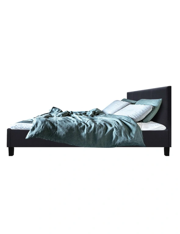 Artiss Bed Frame Queen Size Charcoal NEO, hi-res image number null