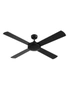Devanti 52'' Ceiling Fan w/Remote - Black, hi-res
