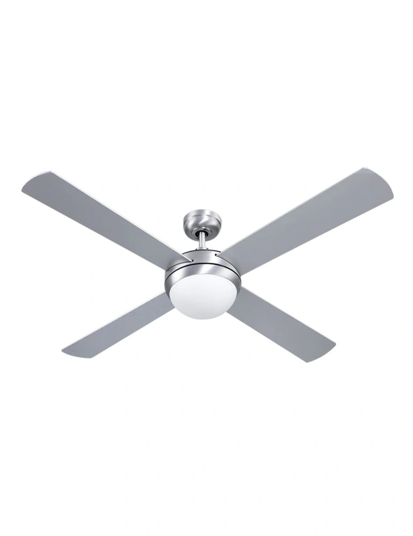 Devanti 52'' Ceiling Fan AC Motor w/Light w/Remote - Silver, hi-res image number null