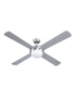 Devanti 52'' Ceiling Fan AC Motor w/Light w/Remote - Silver, hi-res