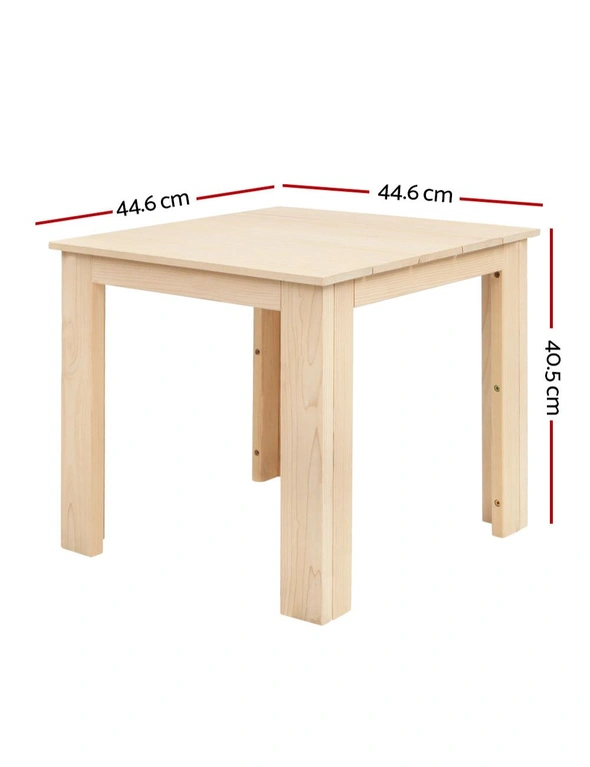 Gardeon Coffee Side Table Wooden Desk Outdoor Furniture Camping Garden Natural, hi-res image number null