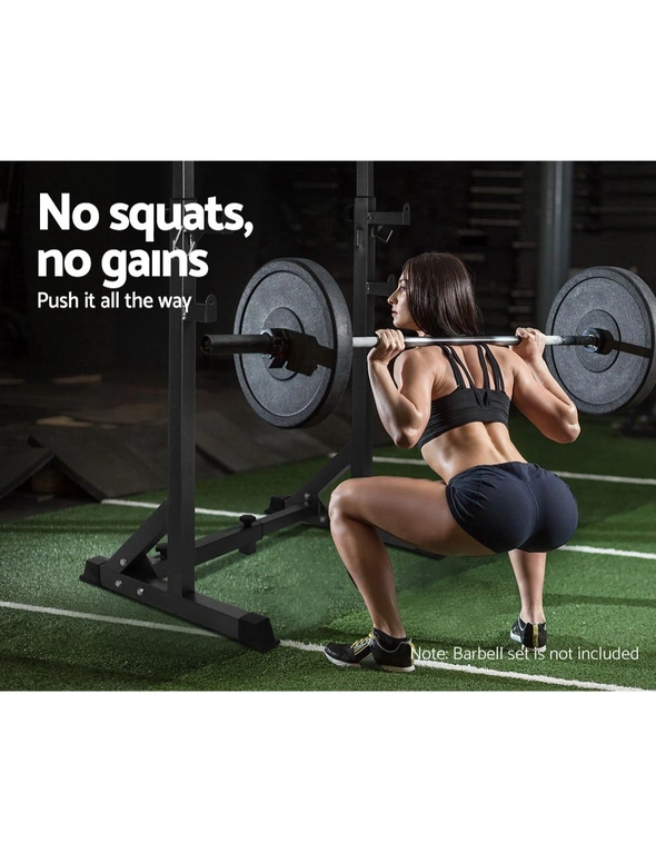 Everfit Weight Bench Adjustable Squat Rack Home Gym Equipment 300kg, hi-res image number null
