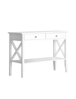 Artiss Console Table 2 Drawers 100CM White Chole
