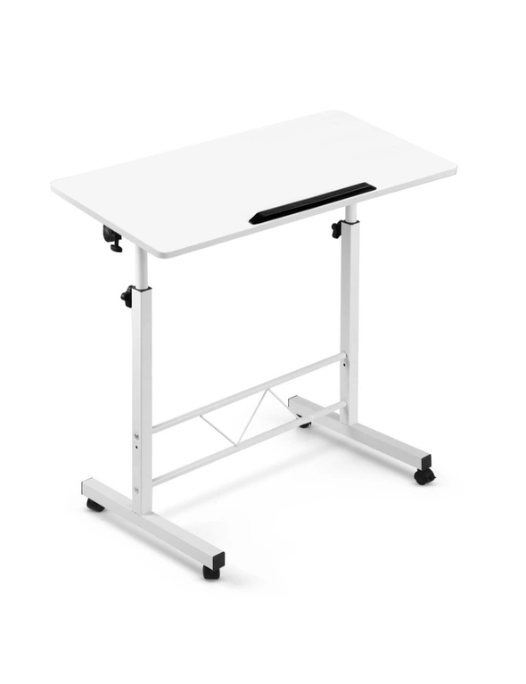 Artiss Laptop Desk Table Adjustable 80CM White, hi-res image number null