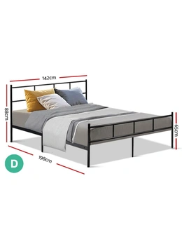Artiss Bed Frame Double Metal Bed Frames SOL