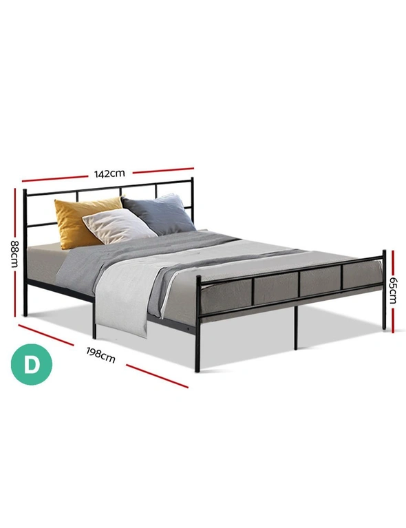 Artiss Bed Frame Double Metal Bed Frames SOL, hi-res image number null