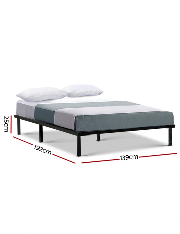 Artiss Bed Frame Double Size Metal Frame TED, hi-res image number null