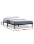 Artiss Bed Frame Double Size Metal Frame TED, hi-res