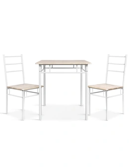 Artiss Dining Table And Chairs Set fo 3 Oak