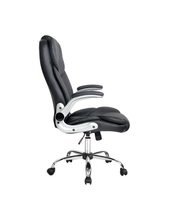 Artiss Executive Office Chair Leather Tilt Black, hi-res image number null
