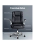 Artiss Executive Office Chair Leather Tilt Black, hi-res