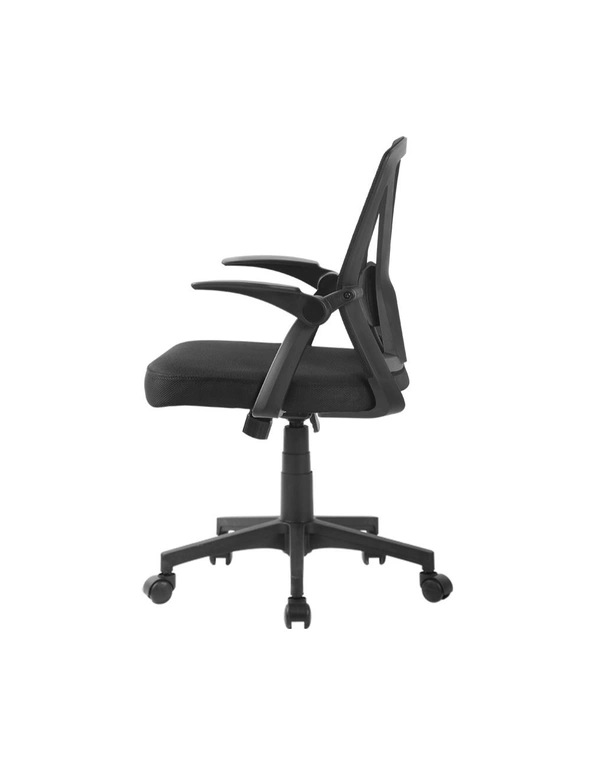 Artiss Mesh Office Chair Mid Back Black, hi-res image number null