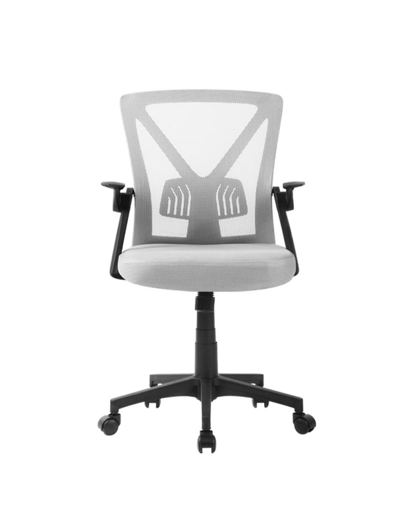 Artiss Mesh Office Chair Mid Back Grey, hi-res image number null