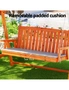Gardeon Wooden Swing Chair Garden Bench Canopy 3 Seater Outdoor Furniture, hi-res