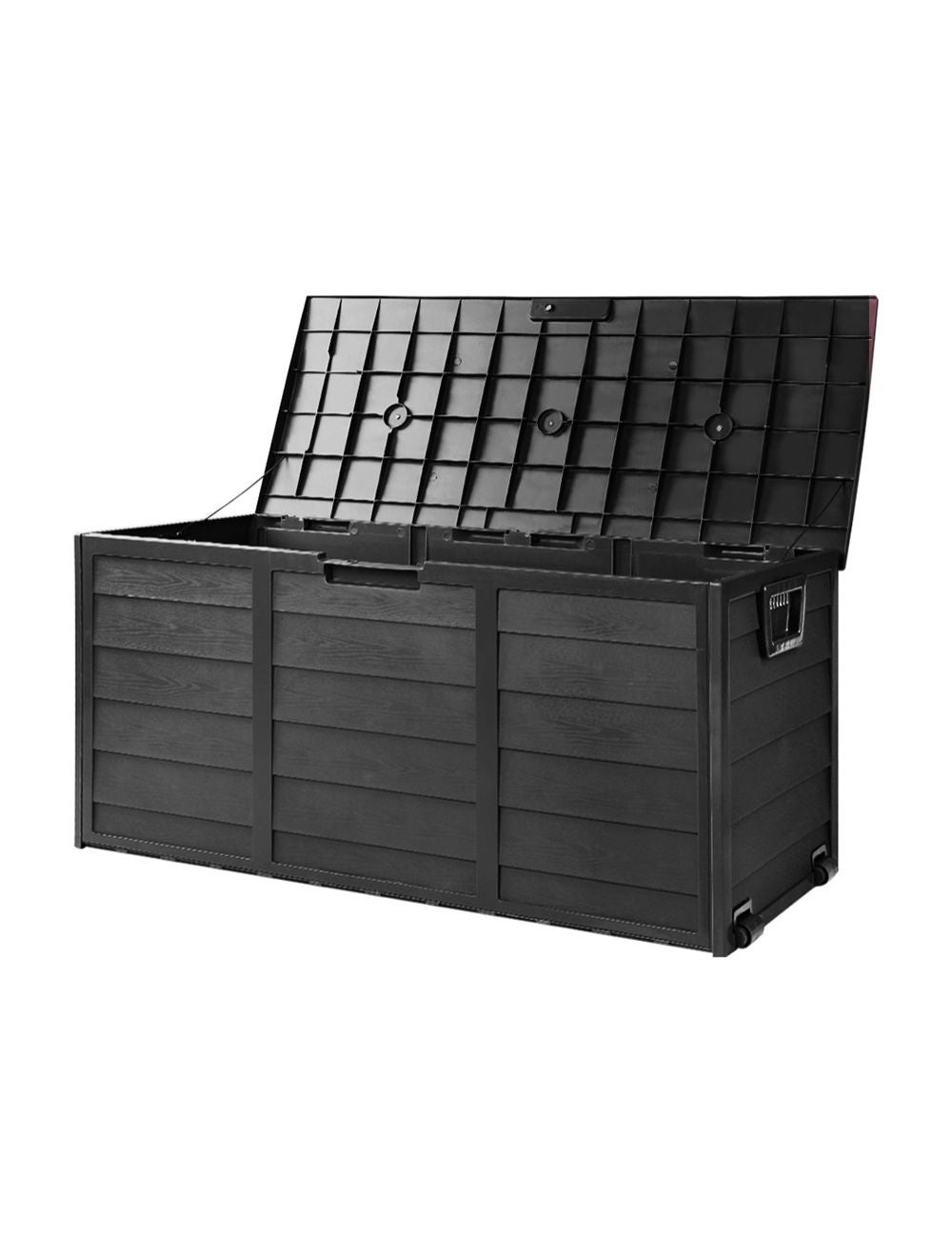 Gardeon Outdoor Storage Box 290L Lockable Organiser Garden Deck Shed ...