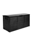 Gardeon Outdoor Storage Box 290L Lockable Organiser Garden Deck Shed All Black, hi-res