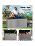 Gardeon Outdoor Storage Box 270L Container Lockable Garden Bench Tool Shed Grey, hi-res