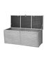 Gardeon Outdoor Storage Box 390L Container Lockable Garden Bench Tools Toy Shed Black, hi-res