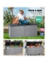 Gardeon Outdoor Storage Box 490L Container Lockable Garden Bench Tools Toy Shed Black, hi-res