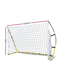 Everfit 2.4m Football Soccer Net Portable Goal Net Rebounder Sports Training