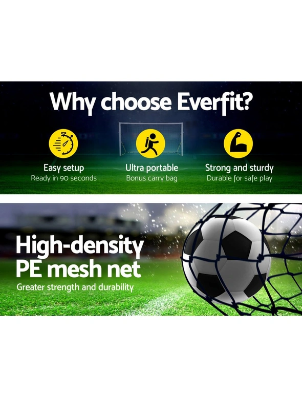 Everfit 2.4m Football Soccer Net Portable Goal Net Rebounder Sports Training, hi-res image number null