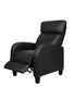 Artiss PU Leather Reclining Armchair - Black, hi-res