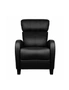Artiss PU Leather Reclining Armchair - Black, hi-res