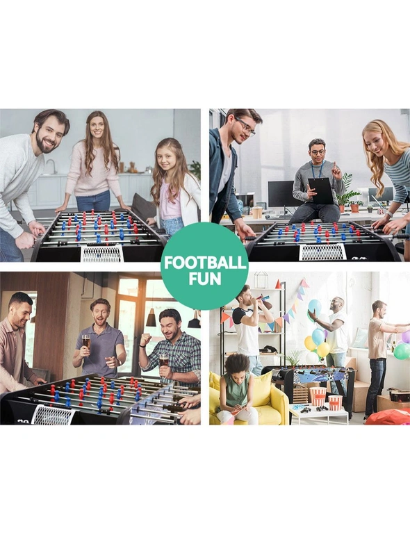 4FT Soccer Table Foosball Football Game Home Family Party Gift Playroom Blue, hi-res image number null